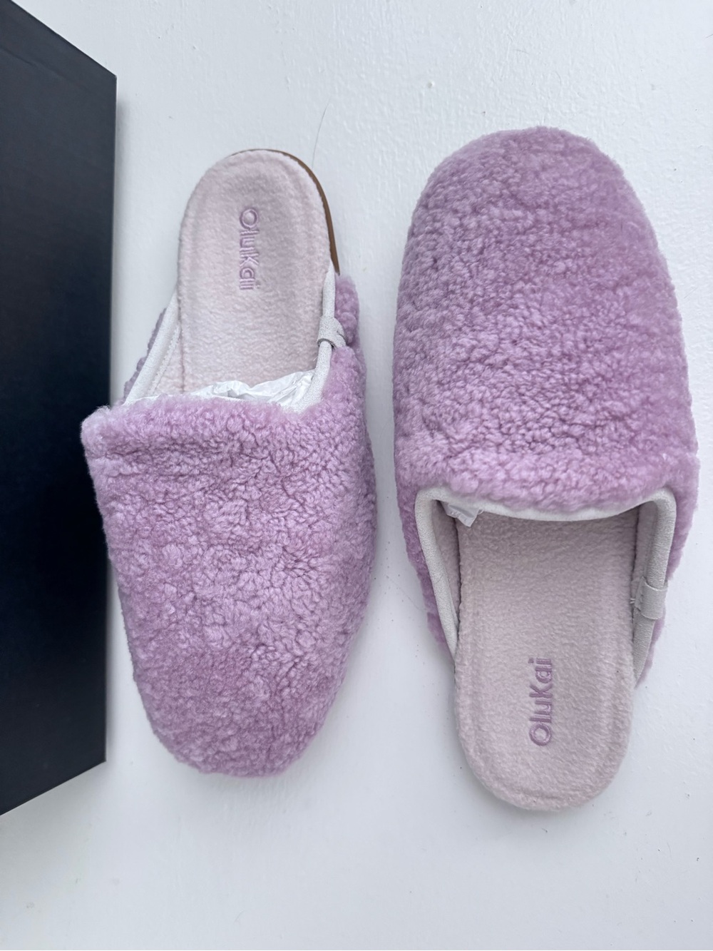 NEW OLUKAI women's hale mule slipper in dusty pink/tapa NIB